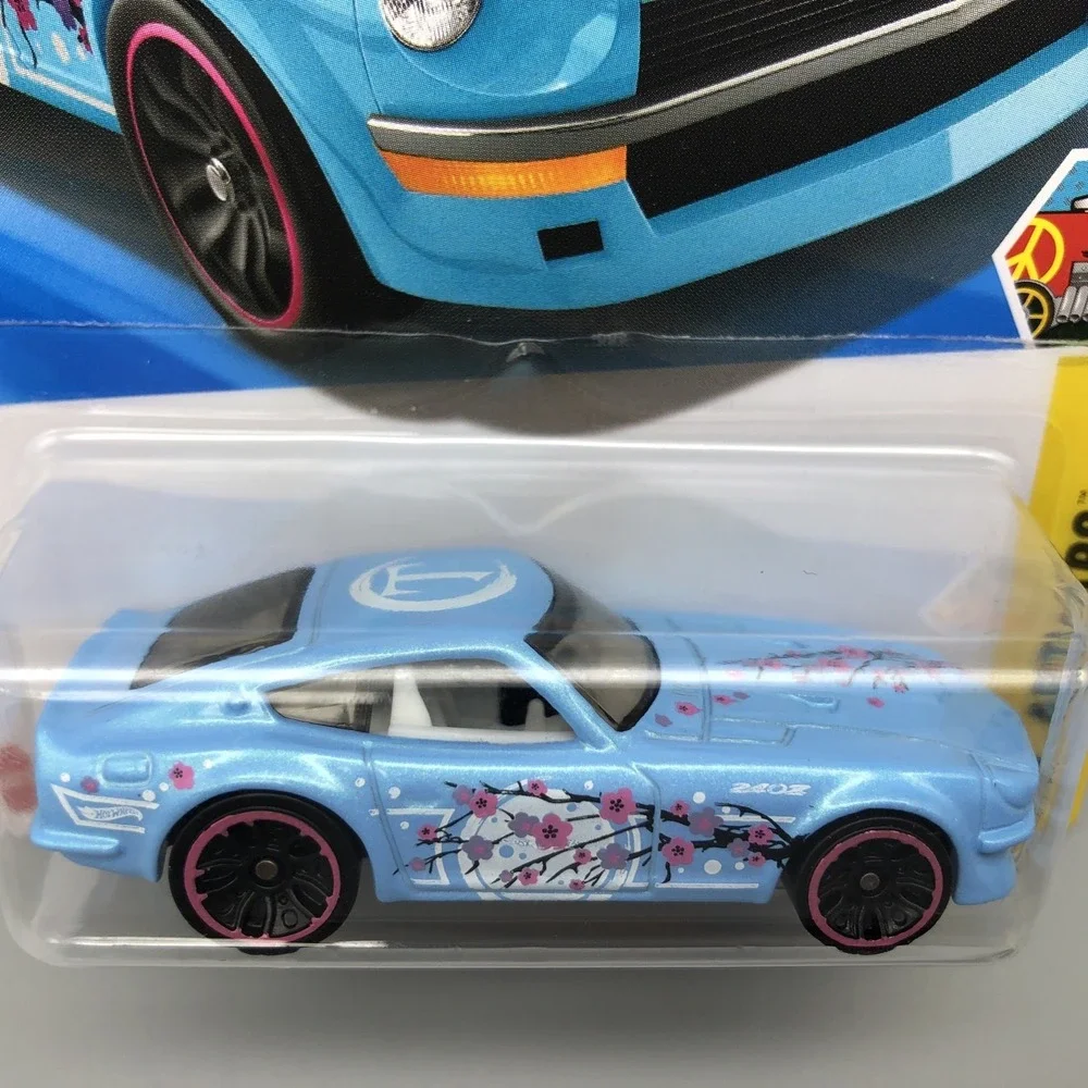 Hot Wheels HW Art Cars Datsun 240Z 62/250 4/10 Blue Diecast 1/64 Cherry Blossoms
